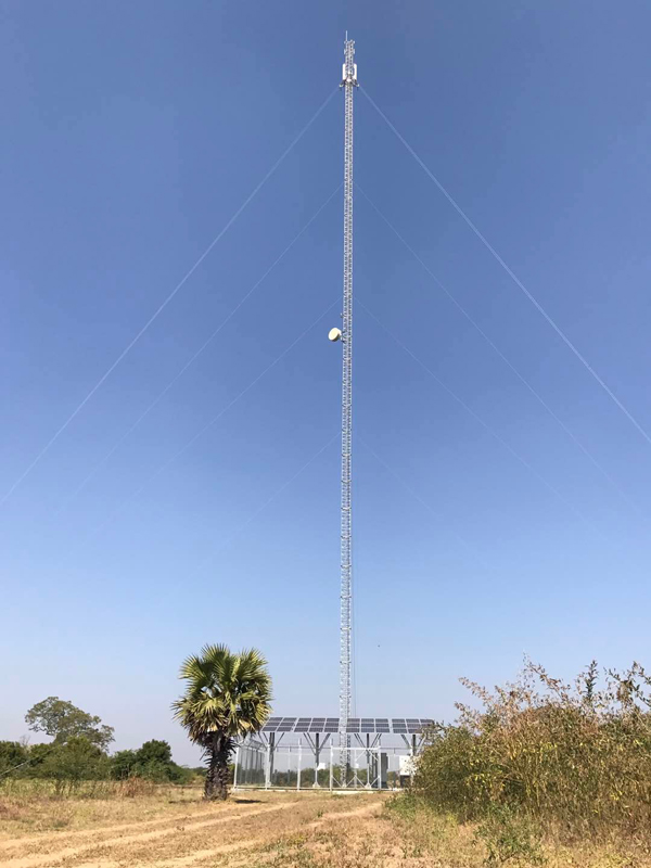 Guyed mast