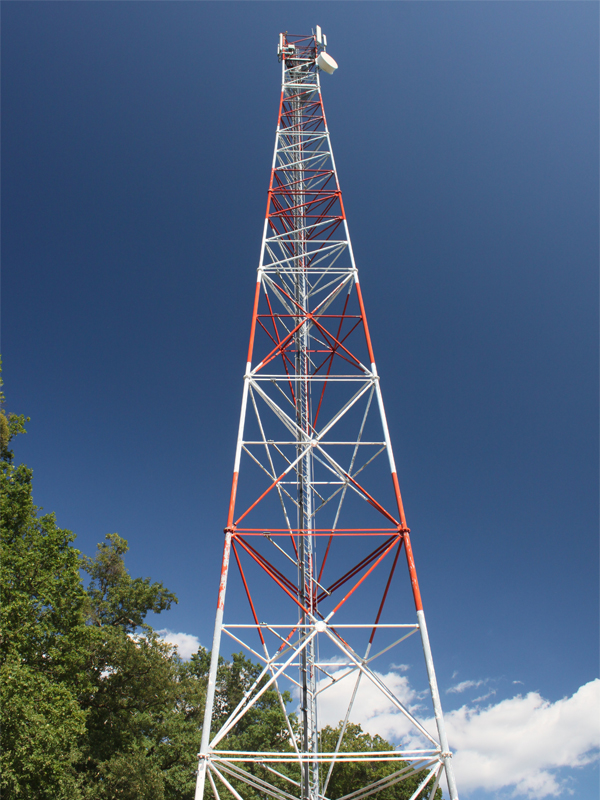 Tubular steel tower